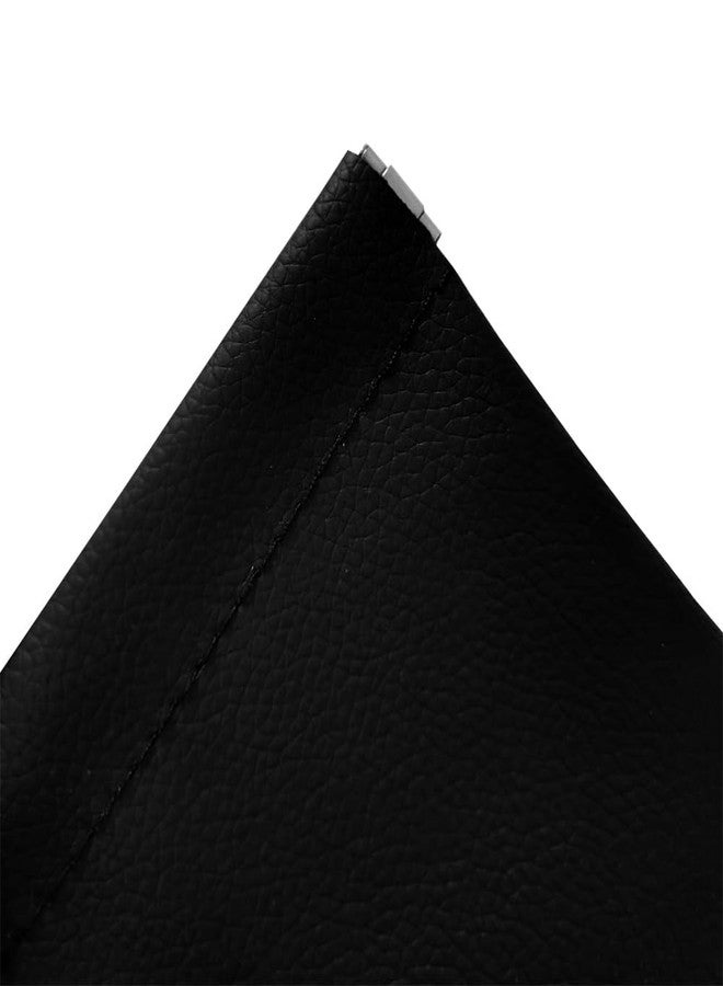 SCIKHEFT Faux Leather Jewelry Travel Bag Jewelry Pouch for Trinket Squeeze Coin Purse Pouch Change Holder For Men & Women (Black) - Image 4